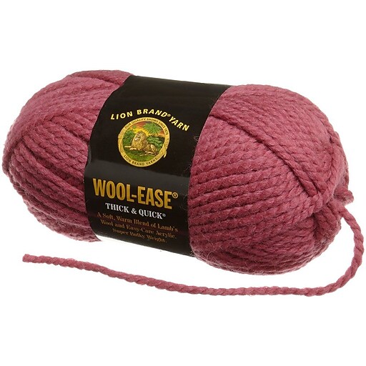WoolEase Thick & Quick Yarn, Raspberry at Staples