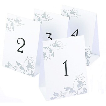HBH™ Table Number Tents "1-40"