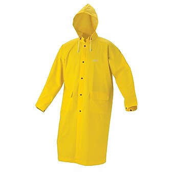 Anchor Brand® Rain Coat, Yellow, Medium, 1 Each