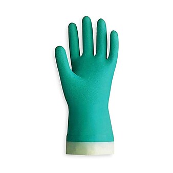 Showa Glove® Nitri-Solve® 730 Flock-Lined Nitrile Gloves, Size Group 7