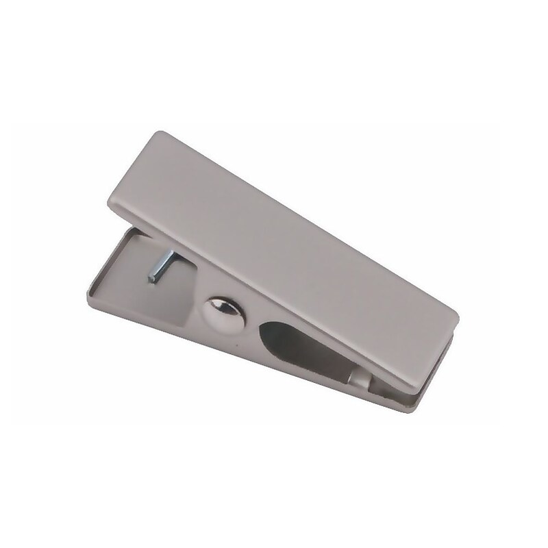 Nahanco 2 3/8" Fitting Clip, Brushed Chrome, 100/Carton (FITTING CLIP BC) image 1