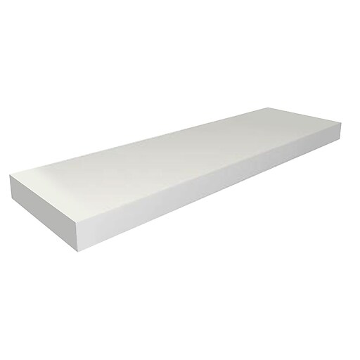 NAHANCO 24" x 12" White Melamine Square Edge Shelf (W1224) Staples