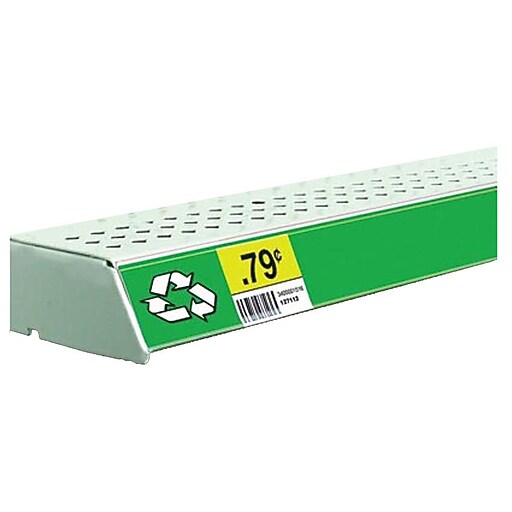 FFR Merchandising® Economy SelfAdhesive Data Strip® Label Holder, 3" x 47 7/8", Clear, 3/Pack