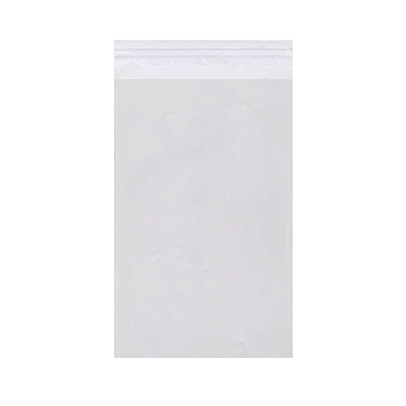 JAM Paper Cellophane Envelope with Self-Adhesive Closure, 9.25 x 12.25, Clear, 100/Pack (9.25X12.25CELLOB) image 1