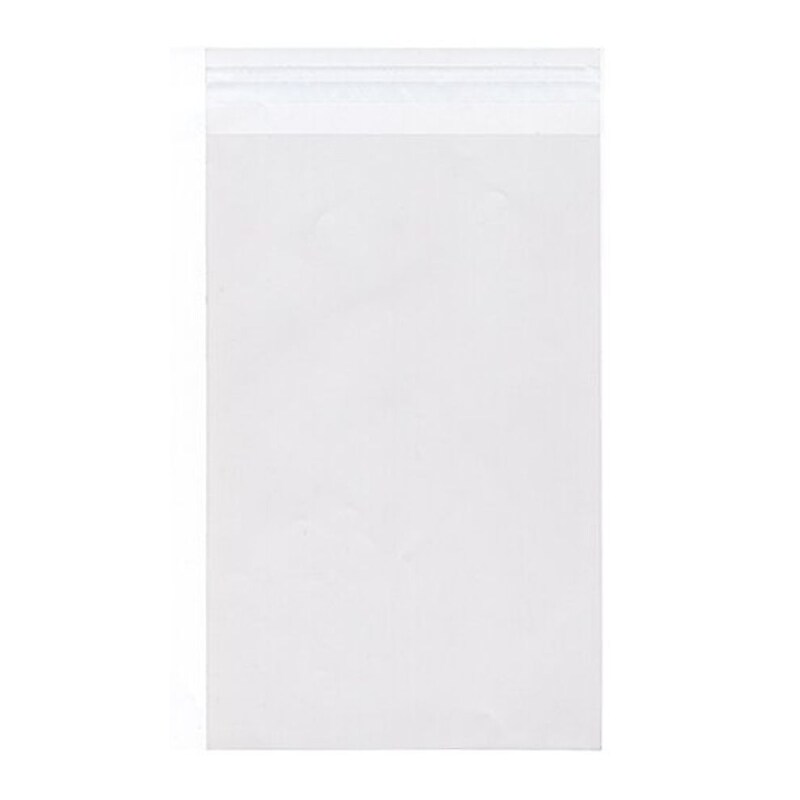 JAM Paper Cellophane Envelope with Self-Adhesive Closure, 11.25 x 14.25, Clear, 1000/Carton (11.514.25CELLOB) image 1