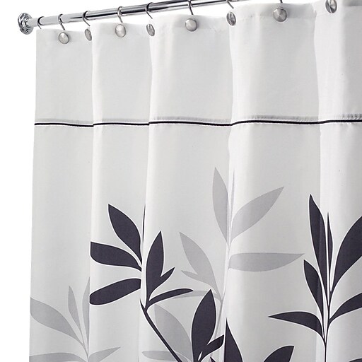 InterDesign® 54" x 78" Leaves Polyester Stall Size Shower Curtain