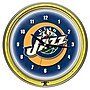 Trademark Global® Chrome Double Ring Analog Neon Wall Clock, Utah Jazz NBA~#|#~m001368103_sc7