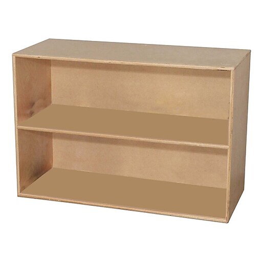 Wood Designs™ Storage Two Shelf Modular Storage, Birch at Staples