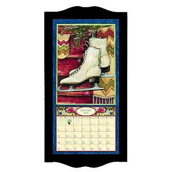 LANG® 8 3/4" x 17 3/4" Vertical Wall Calendar Frame; Small, Black Diamond