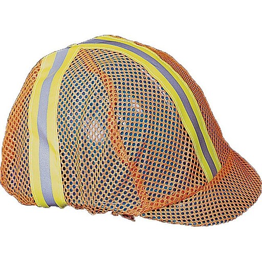 Mutual Industries Hard Hat Cover, Orange, 10/Pack (13500100) Staples