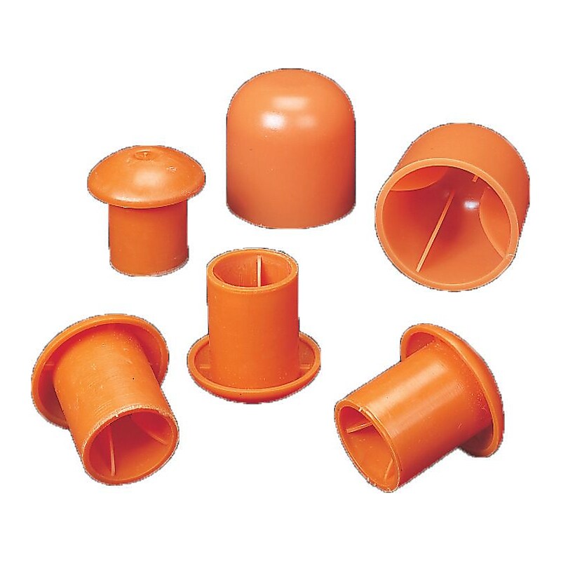 Mutual Industries #9 Standard Rebar Safety Cap, Orange, 500/Box (14640-3) image 1