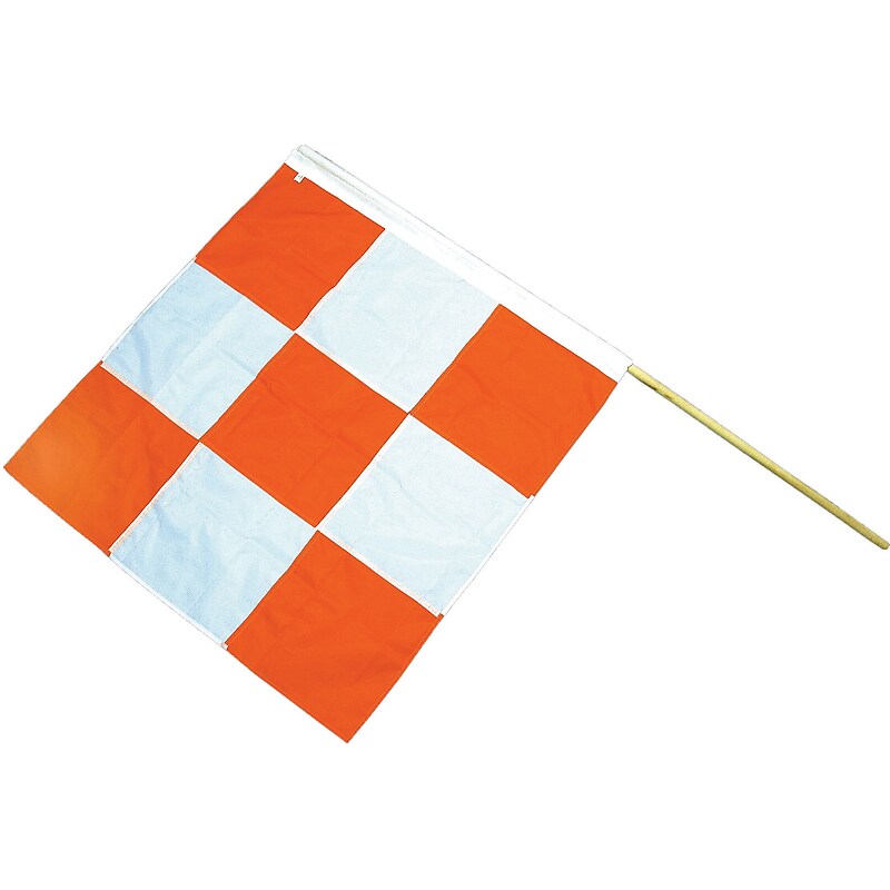 Mutual Industries Airport Flag, 36" x 36", Orange/White image 1