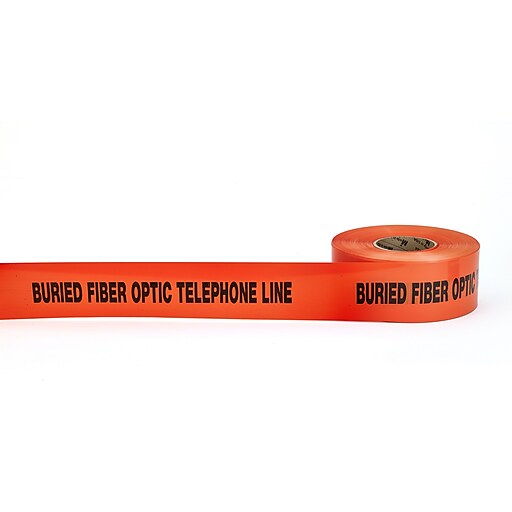 Mutual Industries "Telephone/Fiber Optic Line" Underground Marking Tape