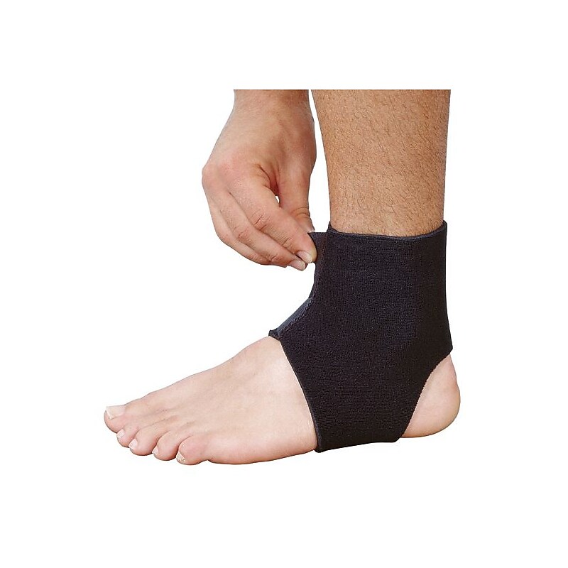 Mutual Industries Adjustable Neoprene Ankle Support, Black, One Size image 1