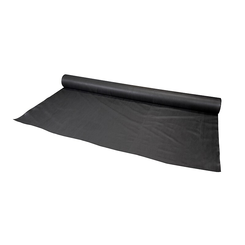 Mutual Industries 180" x 300'16" Fabric Safety Fence, Black (160-150-300) image 1