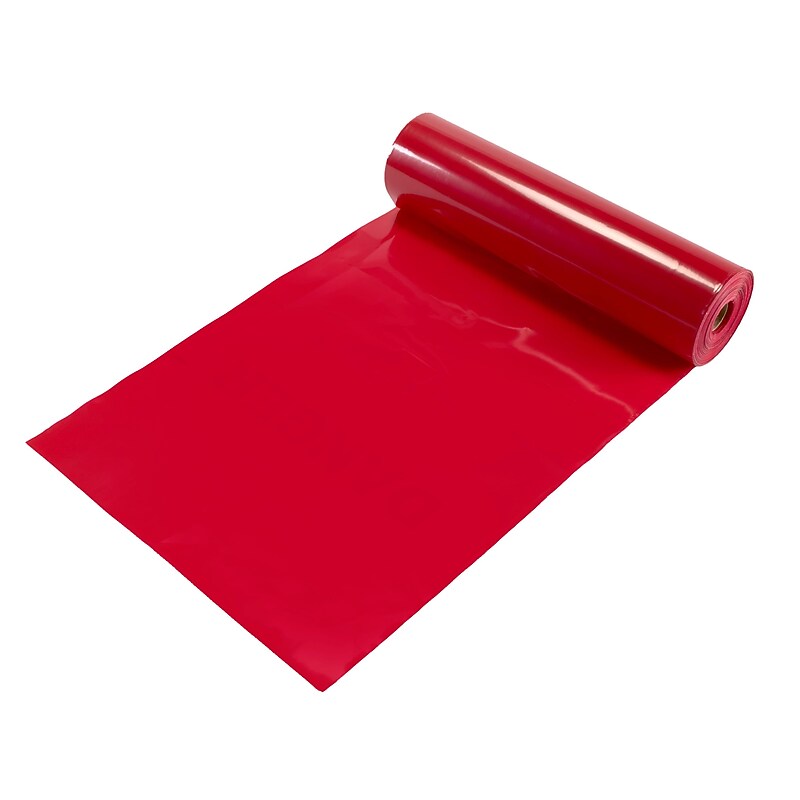 Mutual Industries Plain Tear-Off Safety Flag, 12" x 12" x 1500', Red image 1