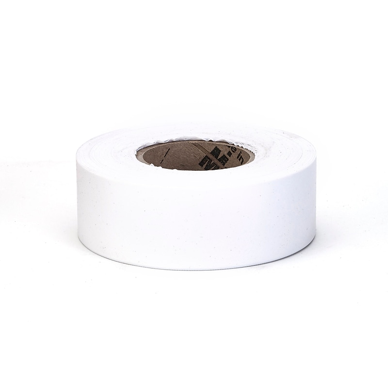 Mutual Industries Flagging Tape, 1" x 33.33 yds., White (17781-10-1000) image 1