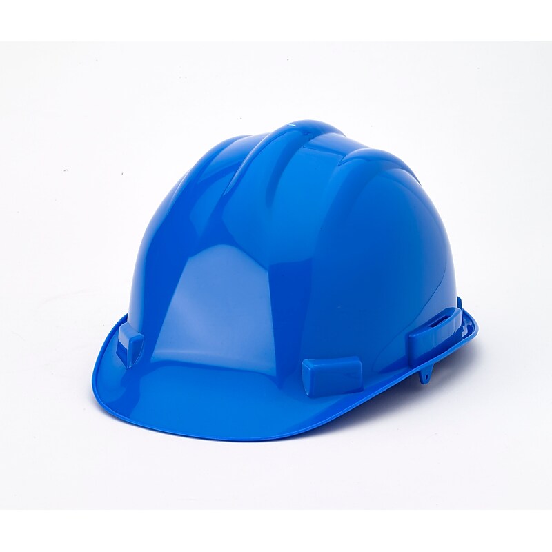 Mutual Industries 6-Point Ratchet Suspension Short Brim Hard Hat, Blue (50215-25) image 1