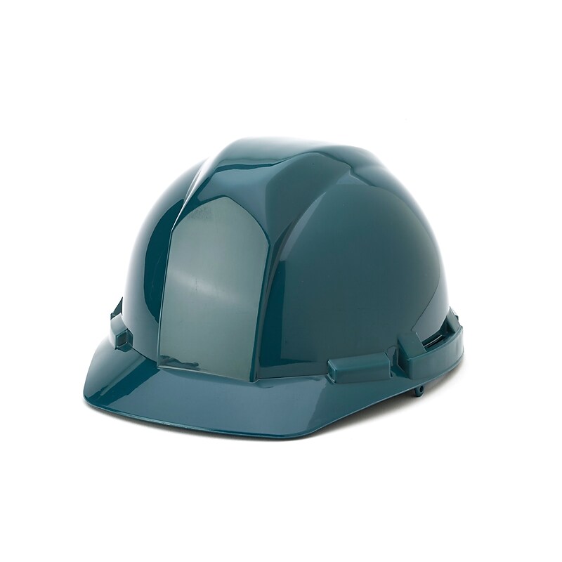 Mutual Industries 4-Point Ratchet Suspension Short Brim Hard Hat, Green (50200-39) image 1