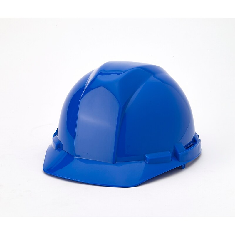 Mutual Industries 4-Point Pinlock Suspension Short Brim Hard Hat, Blue (50100-25) image 1