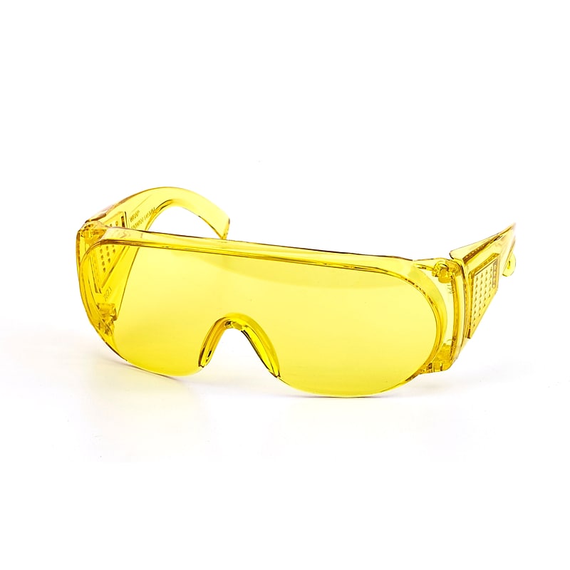 Mutual Industries Wrap Around Safety Glasses; Amber, 12/Pack image 1