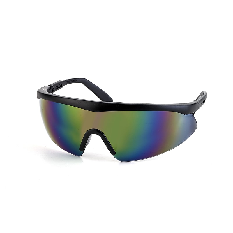 Mutual Industries Shark Safety Glasses With Black Frame; Mirror, 12/Pack image 1
