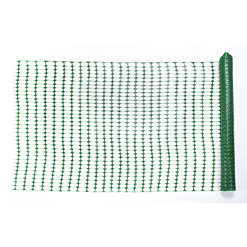 Mutual Industries 48" x 100'6" Plastic Safety Fence, Green (14993-38-48) image 1