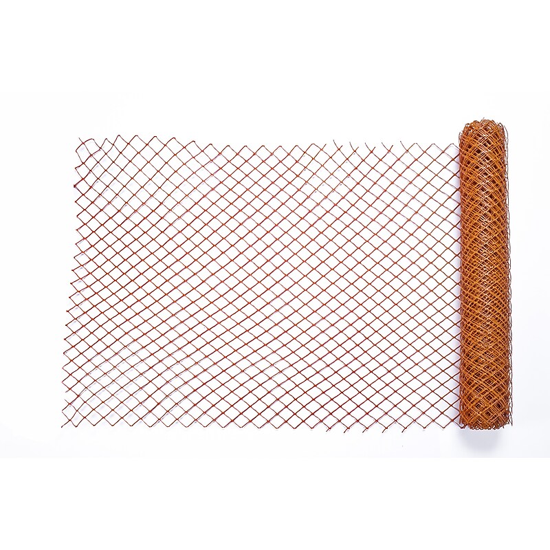 Mutual Industries 48" x 50'8" High-Density HDPE Safety Fence, Orange (14988-45-48) image 1