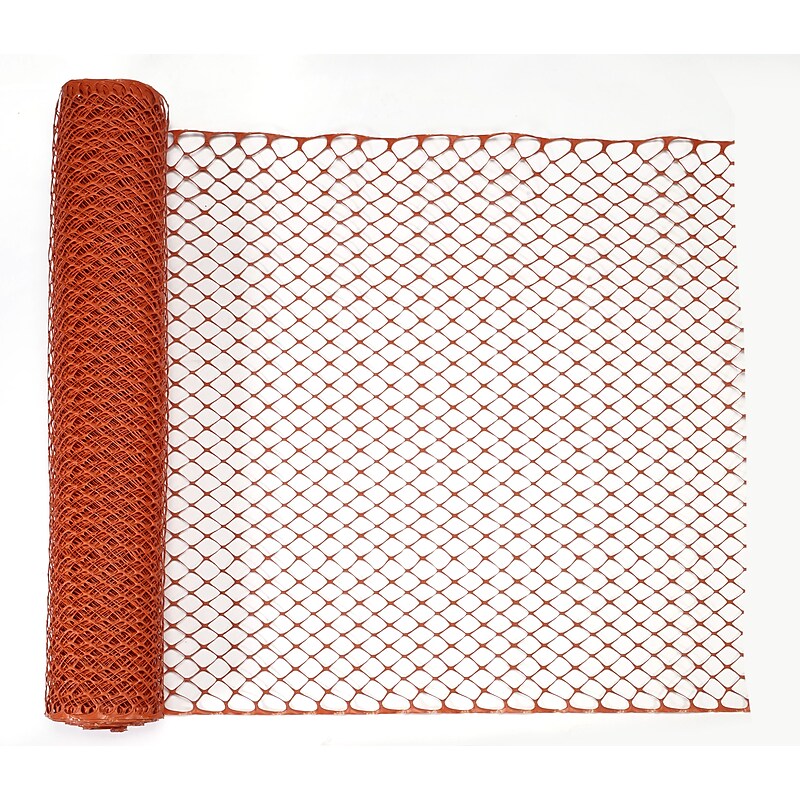 Mutual Industries 48" x 50'8" High-Density HDPE Safety Fence, Orange (14900-45-48) image 1