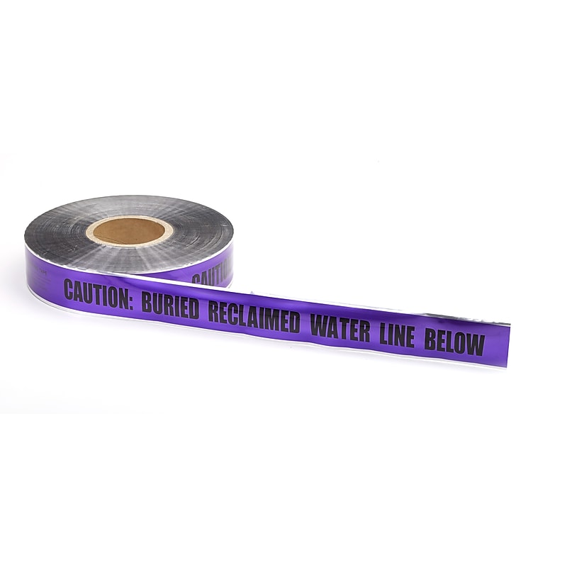 Mutual Industries "Reclaimed Water" Underground Detectable Tape, 2" x 333.33 yds., Purple (17774-52-2000) image 1