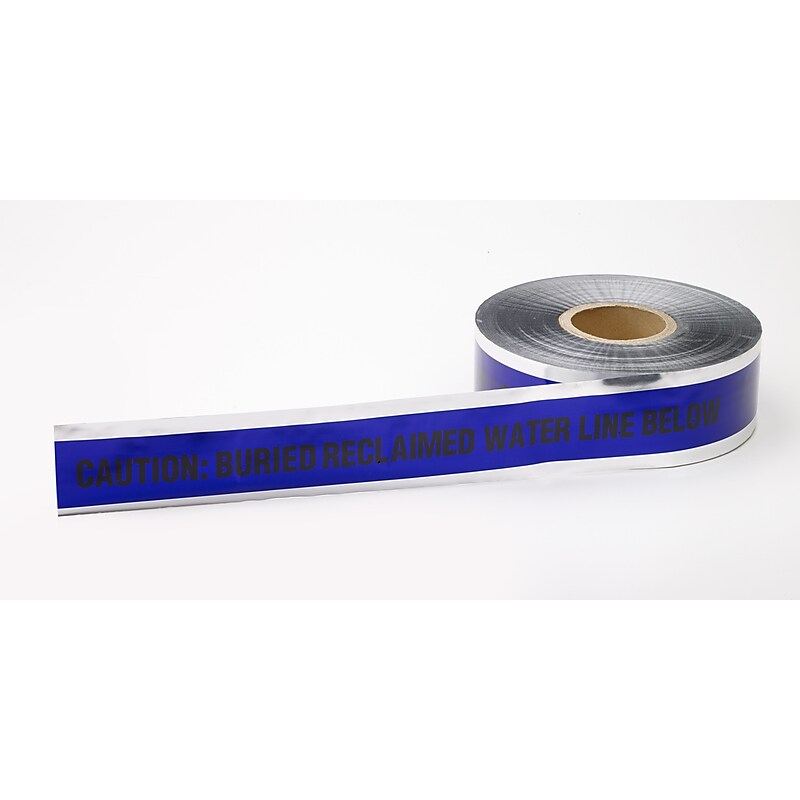 Mutual Industries "Reclaimed Water" Underground Detectable Tape, 3" x 333.33 yds., Purple (17774-52-3000) image 1