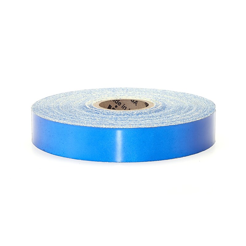 Mutual Industries Pressure Sensitive Retro Reflective Tape, 1" x 50 yds., Blue (17786-25-1000) image 1