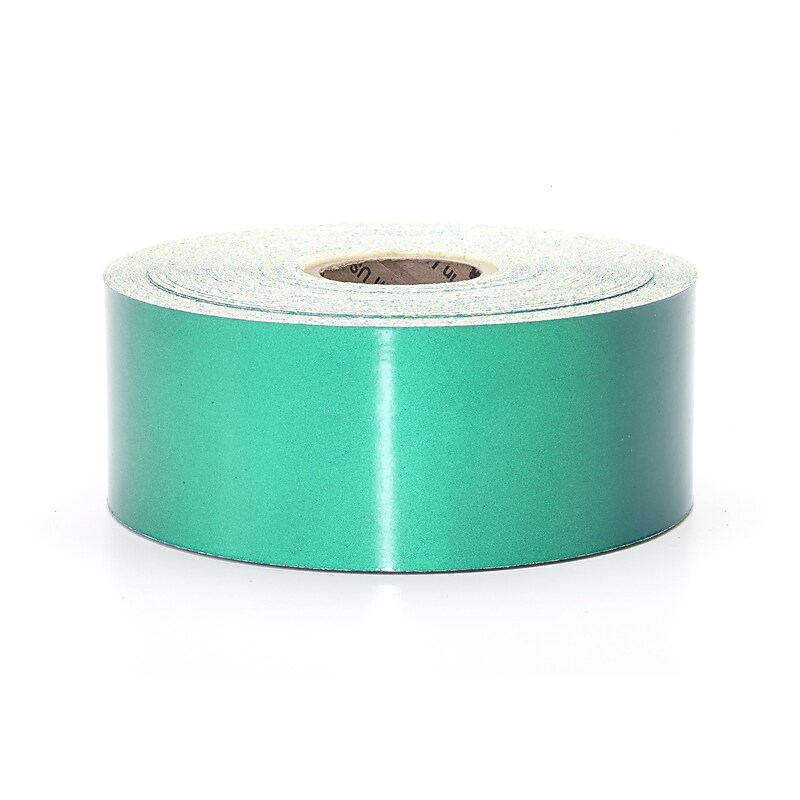 Mutual Industries Pressure Sensitive Retro Reflective Tape, 2" x 50 yds., Green (17786-38-2000) image 1