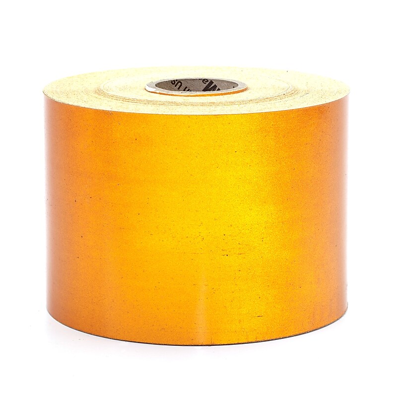 Mutual Industries Pressure Sensitive Retro Reflective Tape, 4" x 50 yds., Orange (17786-45-4000) image 1