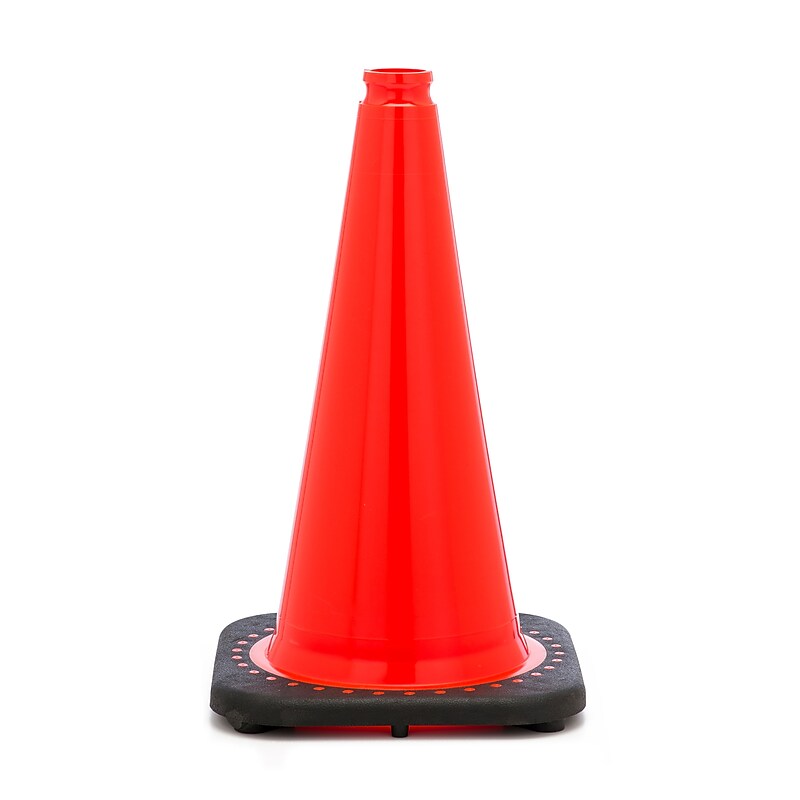 Mutual Industries 18"H Traffic Cone, Orange, 3 lbs. (17720-18-3) image 1