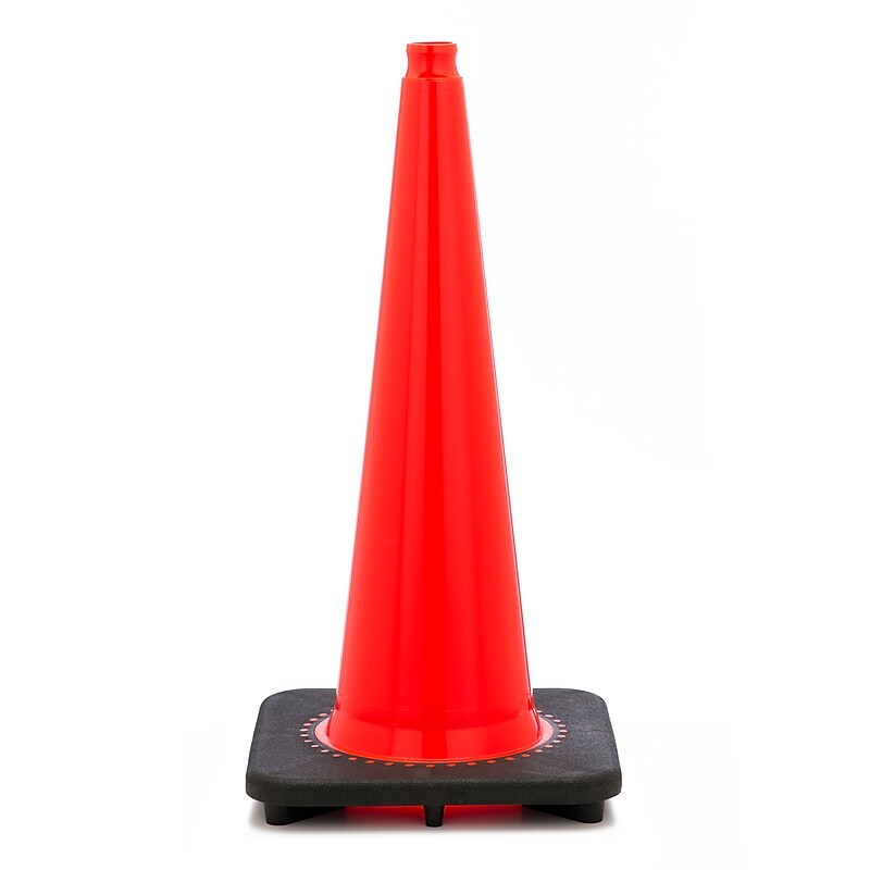 Mutual Industries 28"H Traffic Cone, Orange, 7 lbs. (17721-28-7) image 1
