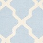 Safavieh Zoey Cambridge 8' x 10' Rectangle Indoor Area Rug, Tufted, Wool, Light Blue/Ivory (CAM121A-8)~#|#~m001375636_sc7