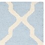 Safavieh Zoey Cambridge 8' x 10' Rectangle Indoor Area Rug, Tufted, Wool, Light Blue/Ivory (CAM121A-8)~#|#~m001375637_sc7