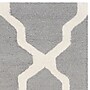 Safavieh Zoey Cambridge 2' x 3' Area Rug, Wool Pile, Silver/Ivory (CAM121D-2)~#|#~m001375648_sc7