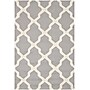 Safavieh Zoey Cambridge 4' x 6' Rectangle Indoor Area Rug, Tufted, Wool, Silver/Ivory (CAM121D-4)~#|#~m001375651_sc7