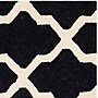 Safavieh Zoey Cambridge 4' x 6' Rectangle Indoor Area Rug, Tufted, Wool, Black/Ivory (CAM121E-4)~#|#~m001375657_sc7