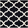 Safavieh Zoey Cambridge 6' x 6' Square Indoor Area Rug, Tufted, Wool, Black/Ivory (CAM121E-6SQ)~#|#~m001375661_sc7