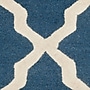 Safavieh Zoey Cambridge 5' x 8' Rectangle Indoor Area Rug, Tufted, Wool, Navy Blue/Ivory (CAM121G-5)~#|#~m001375664_sc7
