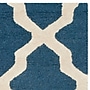 Safavieh Zoey Cambridge 5' x 8' Rectangle Indoor Area Rug, Tufted, Wool, Navy Blue/Ivory (CAM121G-5)~#|#~m001375665_sc7