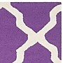 Safavieh Zoey Cambridge 5' x 8' Rectangle Indoor Area Rug, Tufted, Wool, Purple/Ivory (CAM121K-5)~#|#~m001375683_sc7