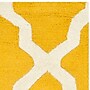 Safavieh Zoey Cambridge 2'6" x 8' Runner Indoor Area Rug, Tufted, Wool, Gold/Ivory (CAM121Q-28)~#|#~m001375703_sc7