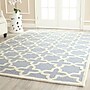 Safavieh Trinity Cambridge 5' x 8' Rectangle Indoor Area Rug, Tufted, Wool, Light Blue/Ivory (CAM125A-5)~#|#~m001375722_sc7