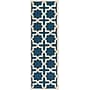 Safavieh Trinity Cambridge 2'6" x 8' Runner Indoor Area Rug, Tufted, Wool, Navy Blue/Ivory (CAM125G-28)~#|#~m001375746_sc7