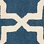 Safavieh Trinity Cambridge 8' x 10' Rectangle Indoor Area Rug, Tufted, Wool, Navy Blue/Ivory (CAM125G-8)~#|#~m001375747_sc7