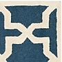 Safavieh Trinity Cambridge 8' x 10' Rectangle Indoor Area Rug, Tufted, Wool, Navy Blue/Ivory (CAM125G-8)~#|#~m001375748_sc7